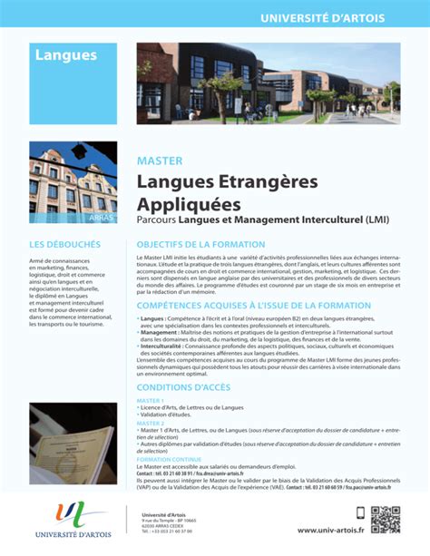 bet sorbonne nouvelle|Département des langues étrangères appliquées, Université .